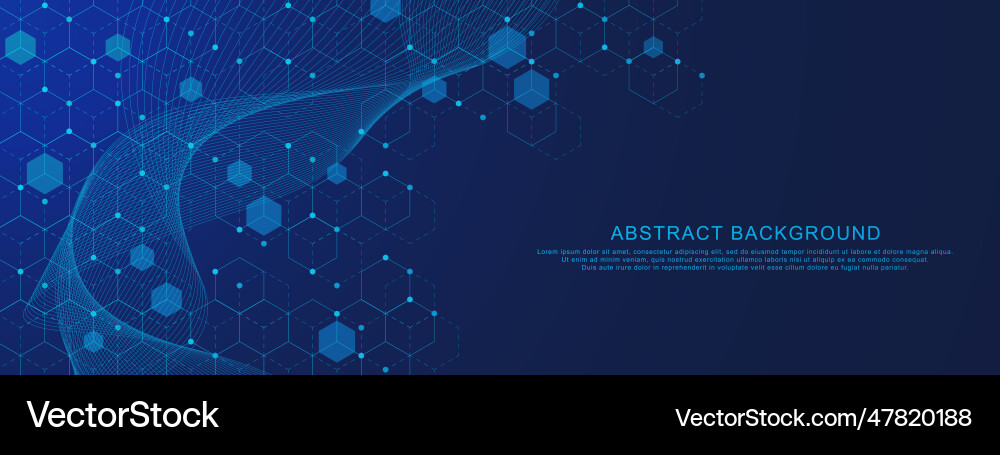 Abstract modern technology with hexagons pattern Abstract modern technology with hexagons pattern vector image
