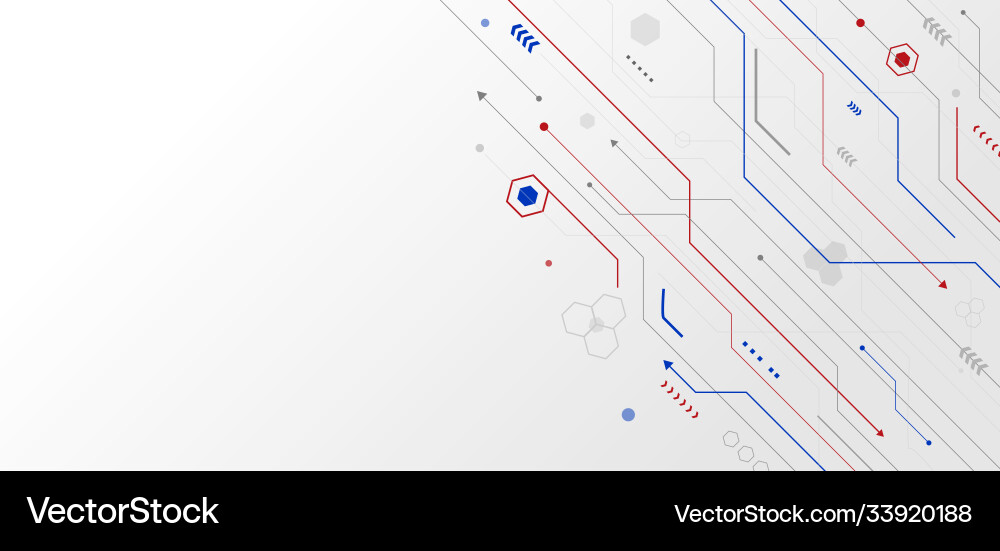 Abstract Network Connection Vector Image