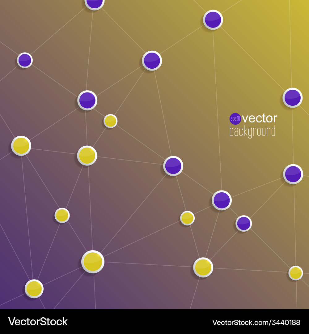 Blue yellow abstract background with intersecting Vector Image