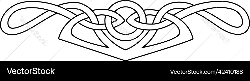 Border or divider for text in celtic style Vector Image