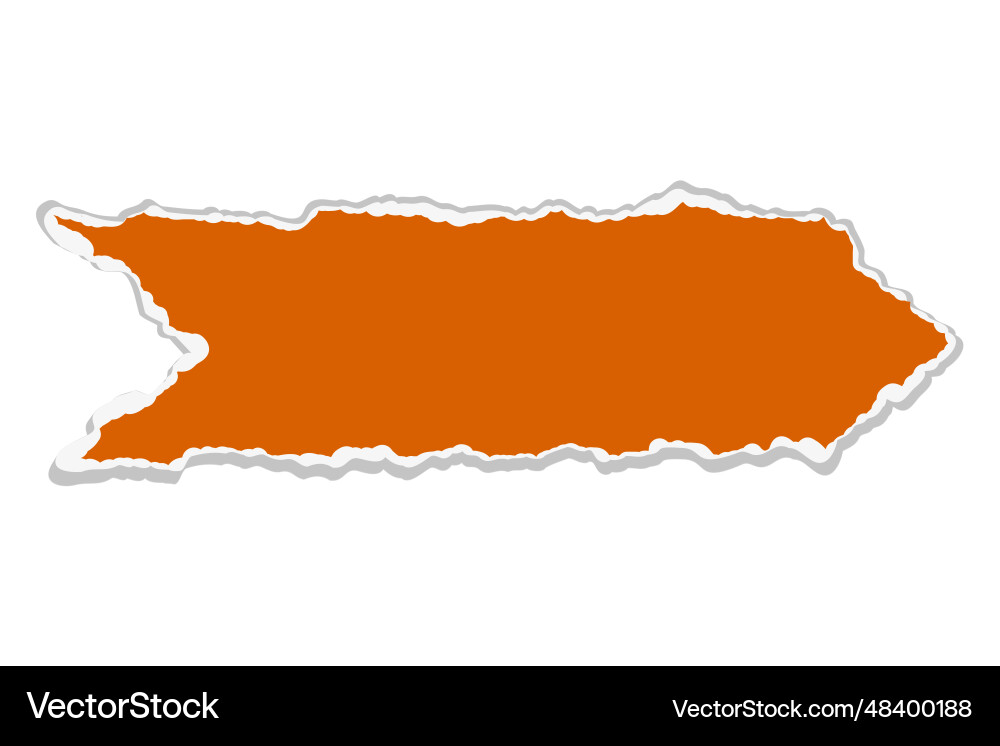 Clippings in the form of a pointer Vector Image