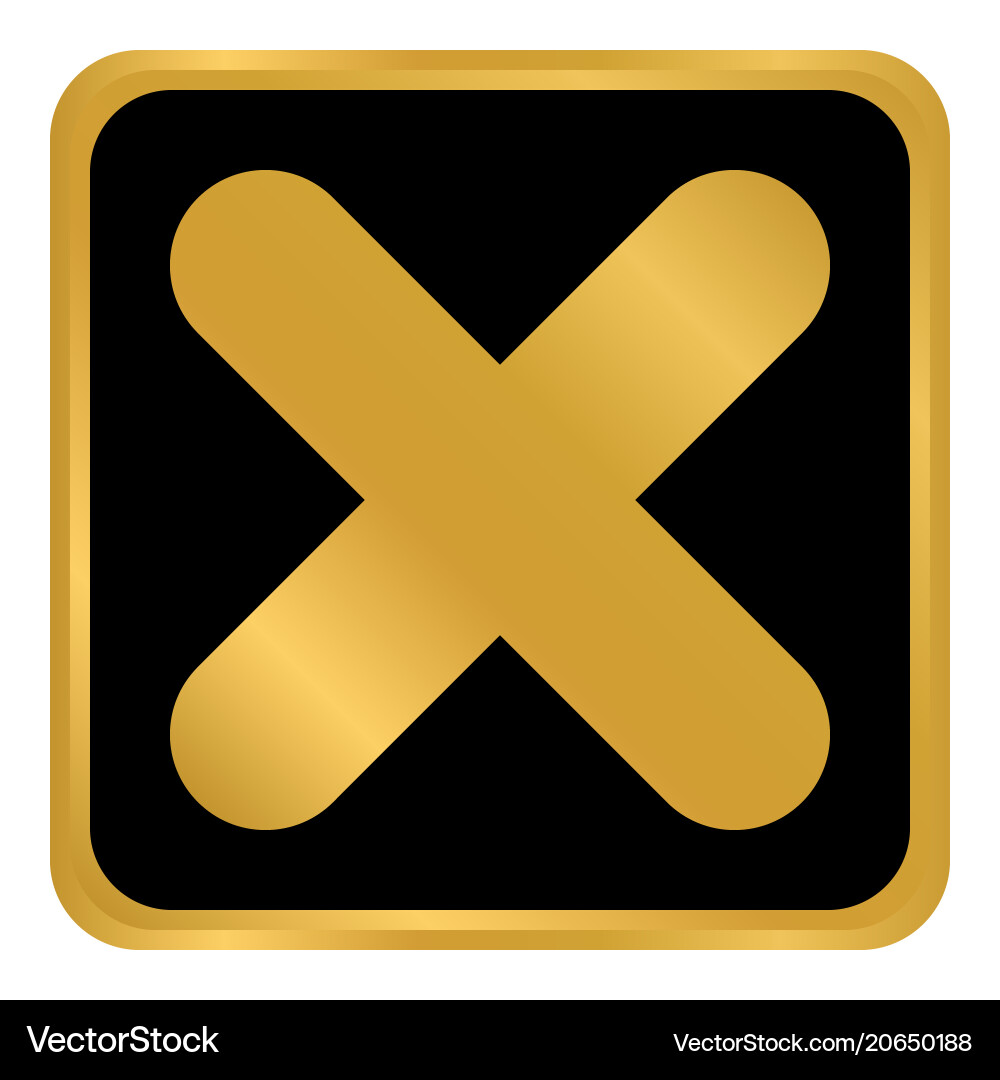Delete button on white vector image