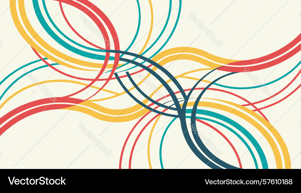 Dynamic intersecting lines abstract background vector image