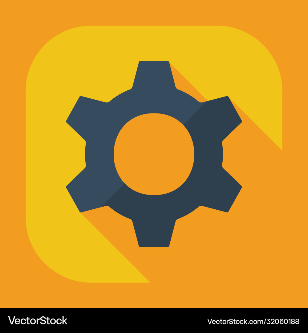 Flat modern design with shadow icon player vector image