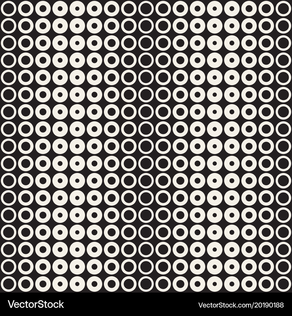 Halftone circles seamless pattern abstract vector image