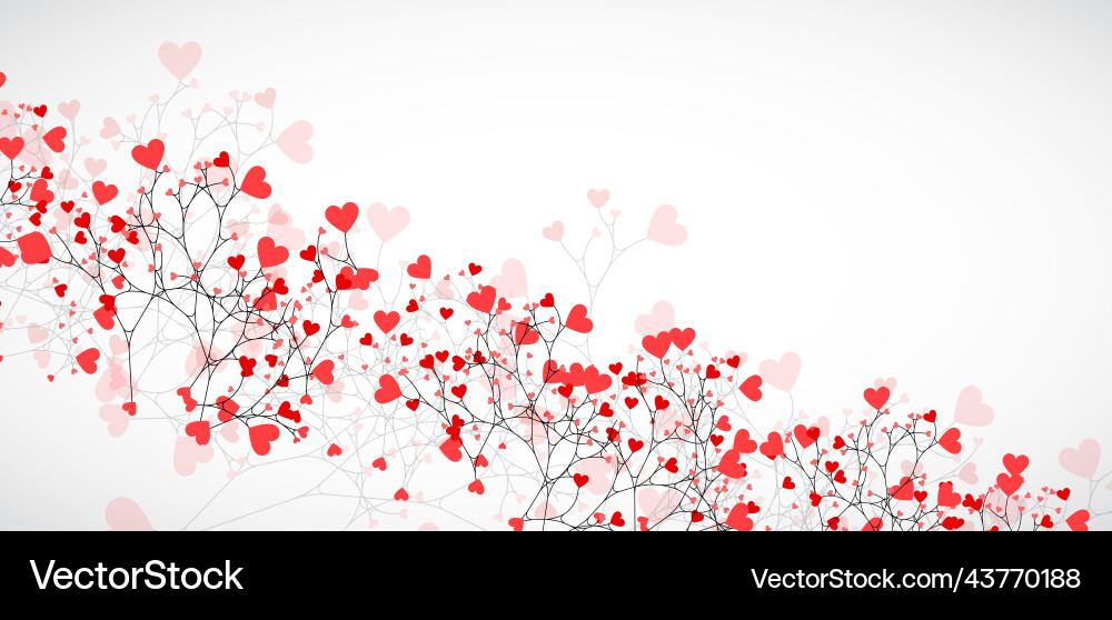 Heart Tree Abstract Vector Image