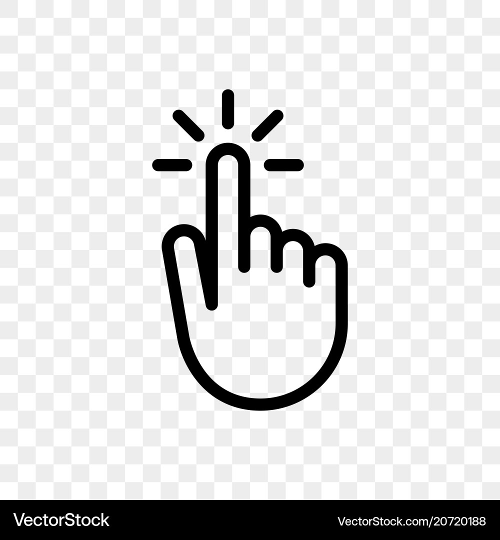 Klicken Sie auf Fingerhand drücken oder drücken Sie Icon Klicken Sie auf Fingerhand drücken oder drücken Sie Icon vektorbild