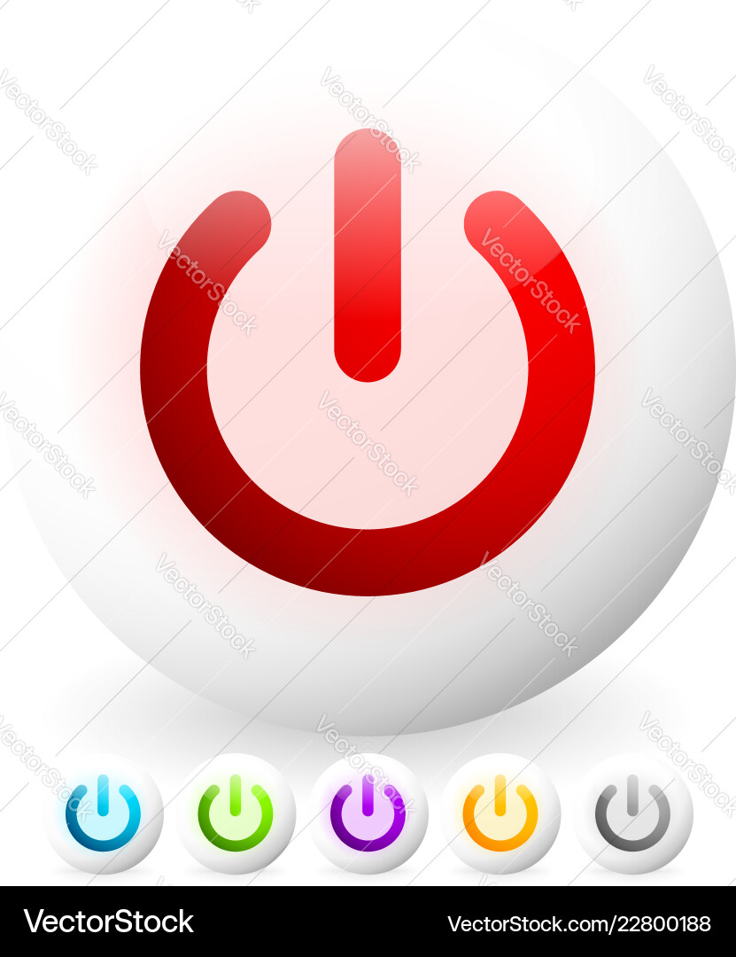 Power button symbol graphics eps10 Power button symbol graphics eps10 Vector Image
