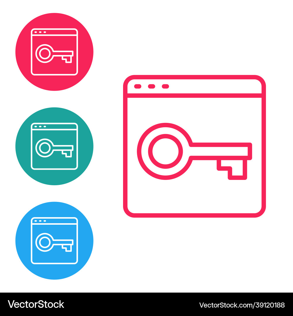 Red line sichern Sie Ihre Website mit https ssl icon Red line sichern Sie Ihre Website mit https ssl icon vektorbild