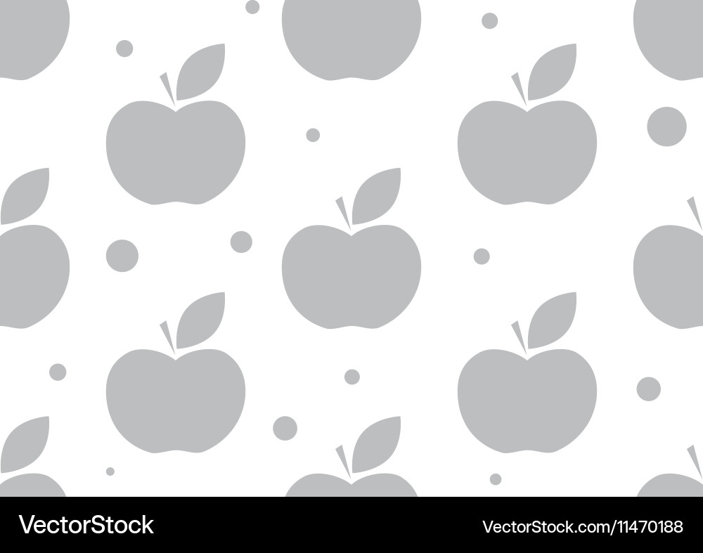 Seamless apple background pattern Vector Image