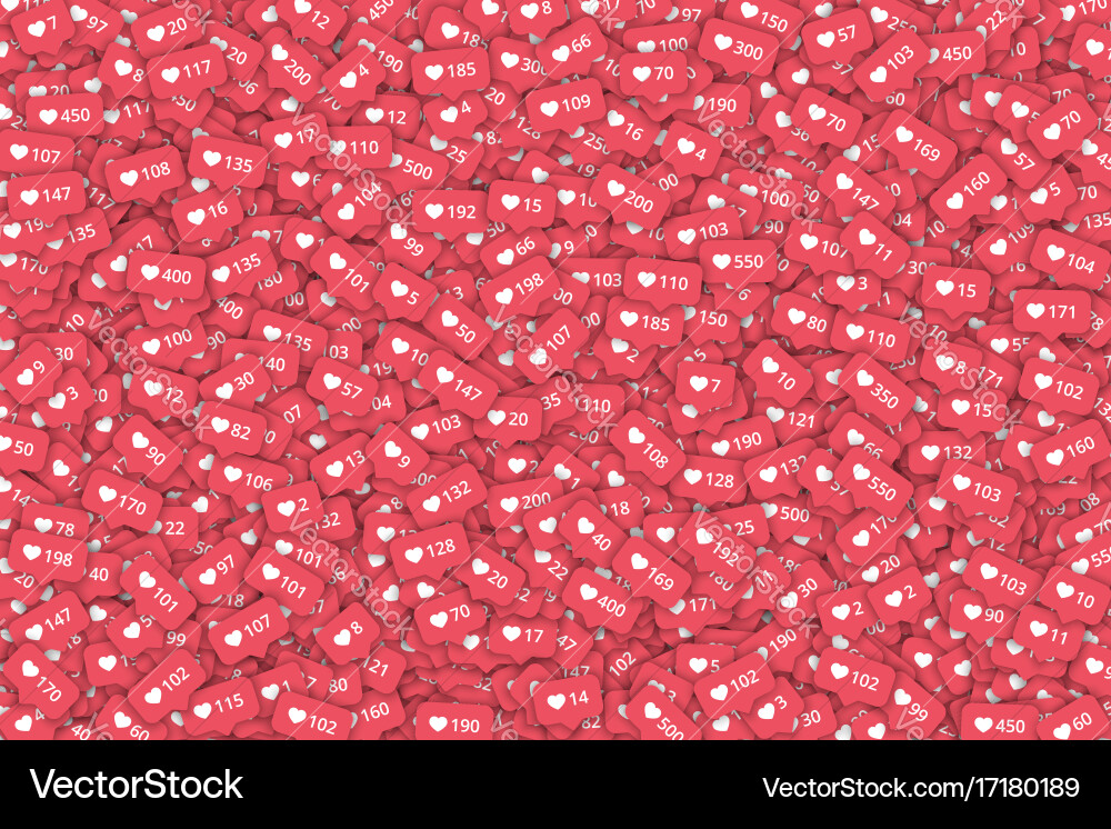 3d like counter icons abstract background Vector Image