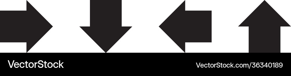 Arrow symbol icon for web and application vector image