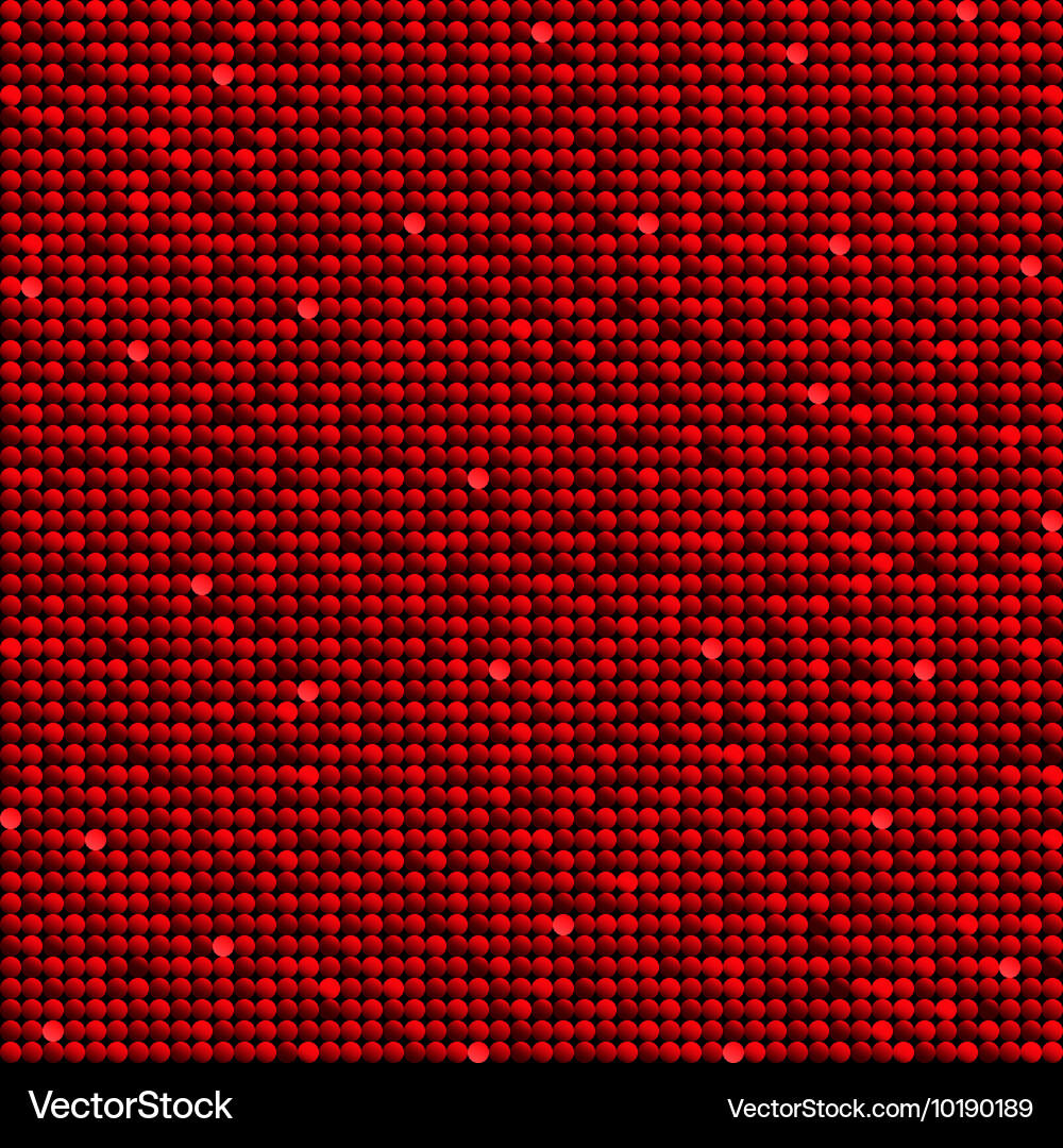 Background with shiny red sequins eps 10 vector image