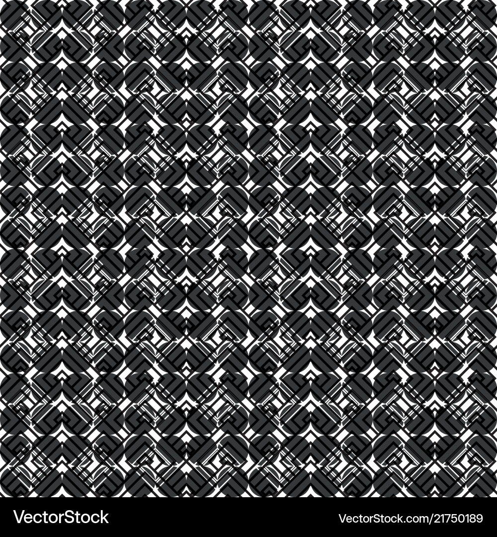 Black and white texture pattern background vector image