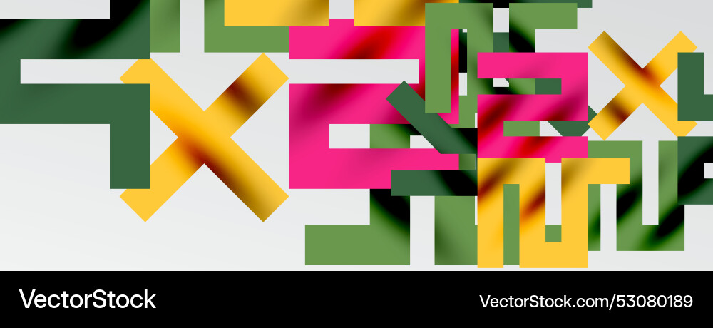 Colorful squares lines minimal abstract Vector Image