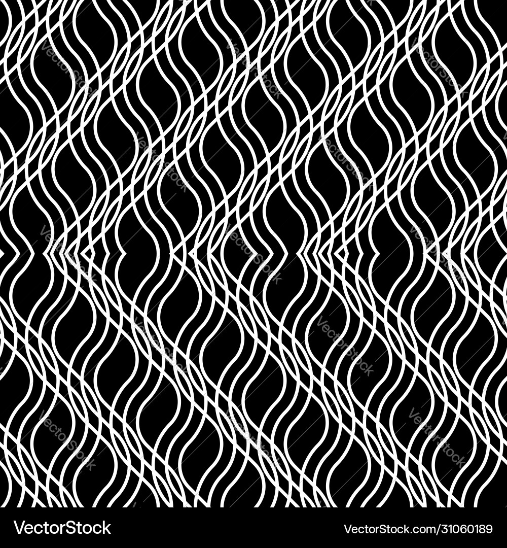 Design seamless monochrome zigzag pattern Vector Image