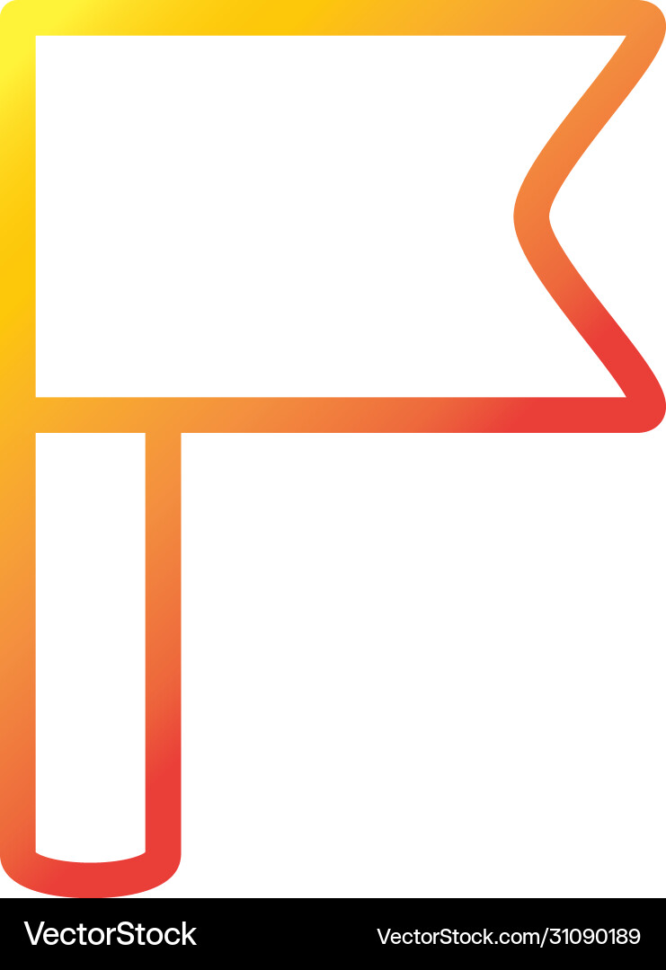 Flag marker internet web technology interface Vector Image