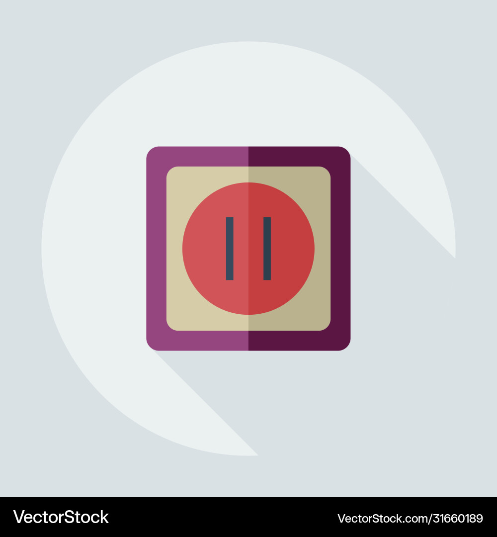 Flat modern design with shadow icons socket vector image