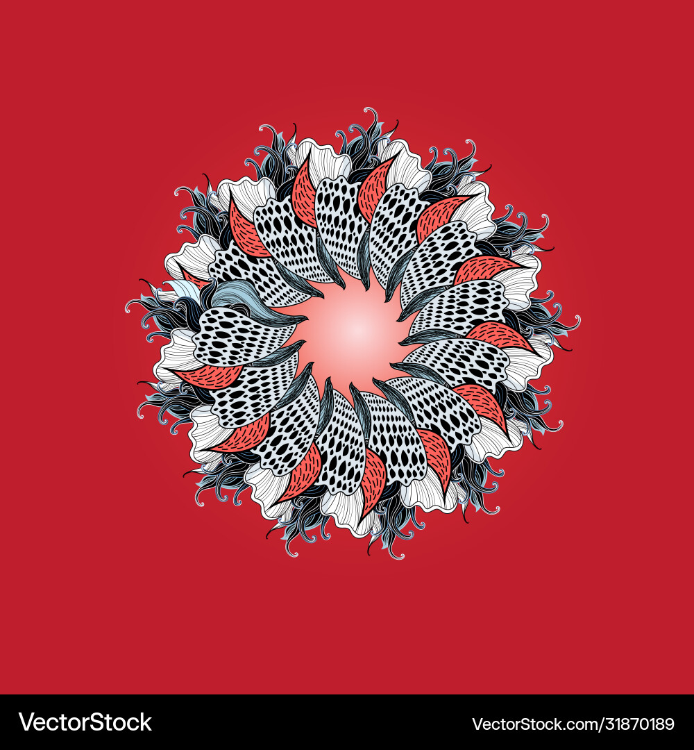 Graphic circular pattern Vector Image