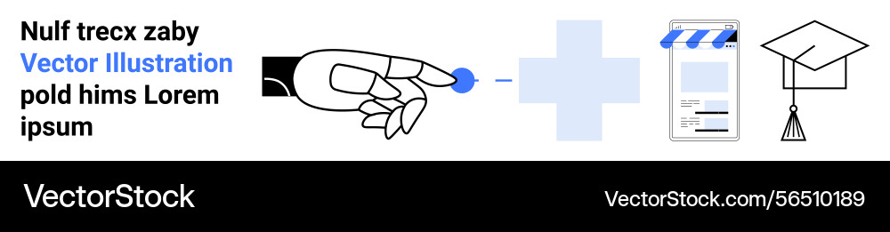 Hand pointing to mobile interface concept Hand pointing to mobile interface concept vector image