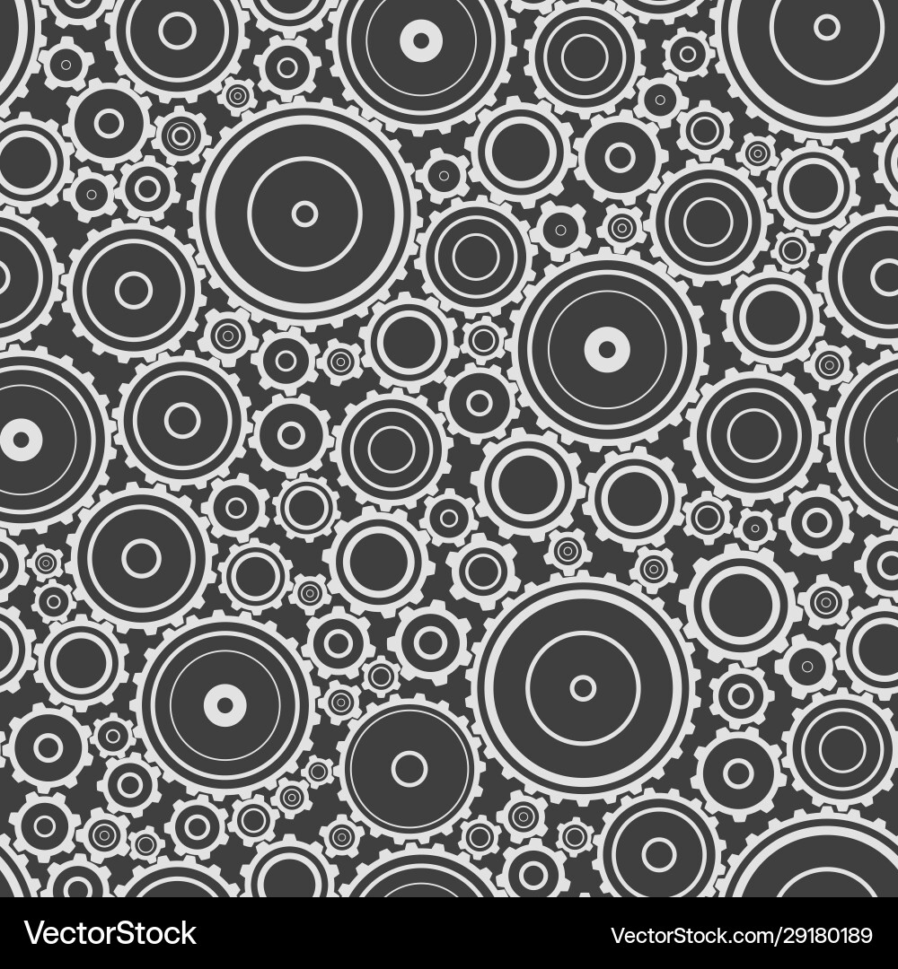 Many different gears sizes and frames vector image
