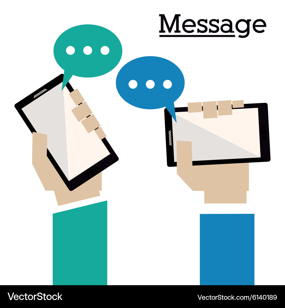 Message design Vector Image