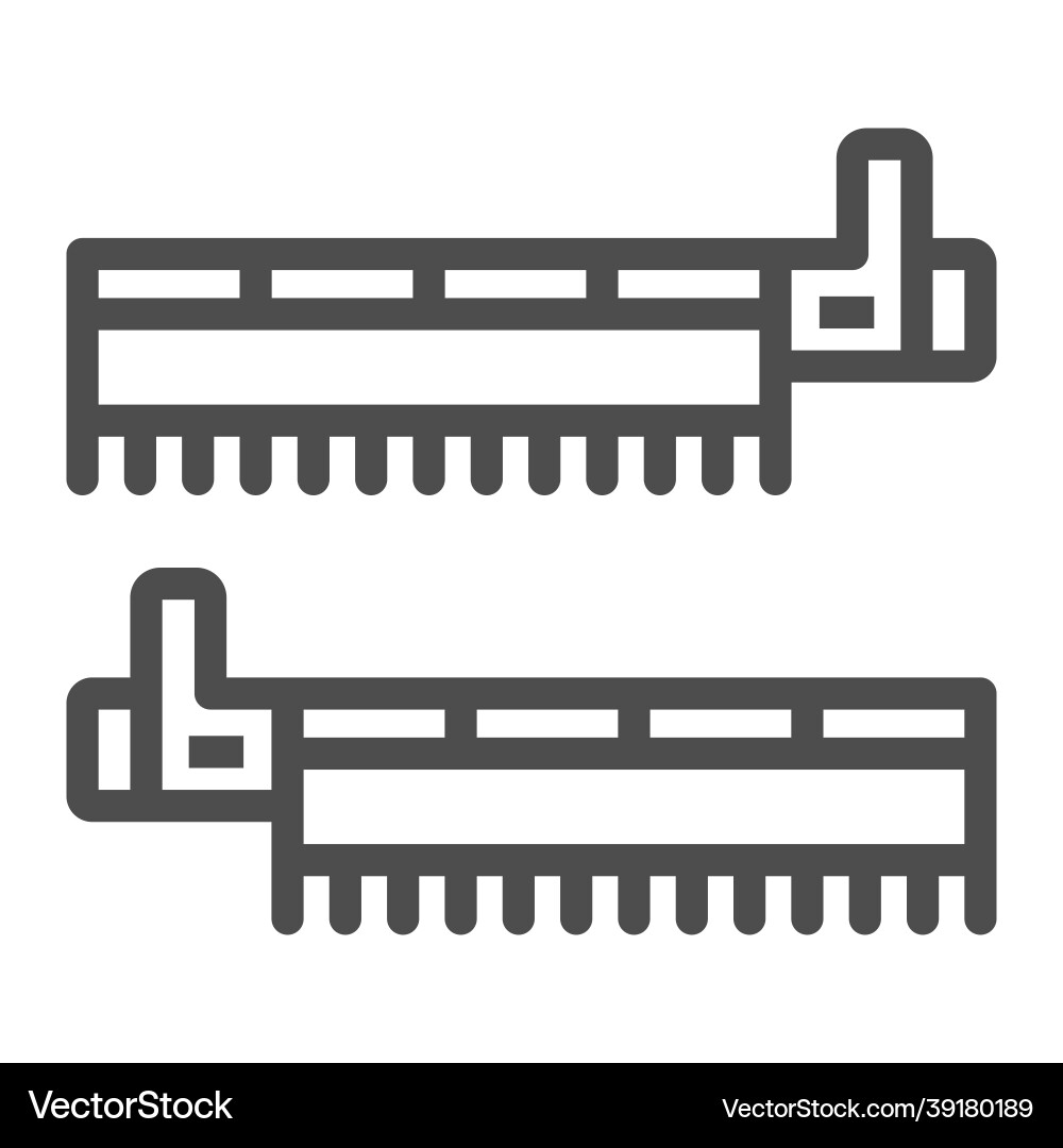 Pci simple communications controller line icon Pci simple communications controller line icon vector image
