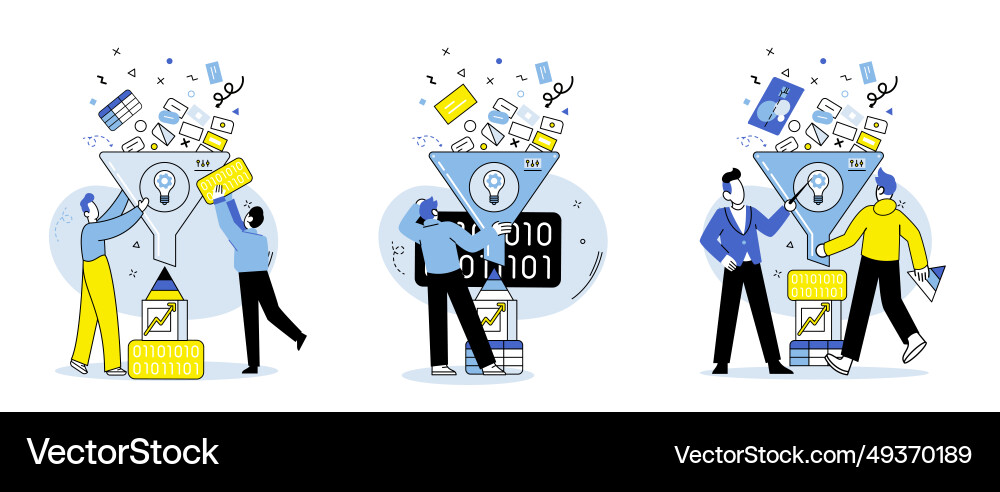 Predictive analytics prognostic analysis uses Vector Image