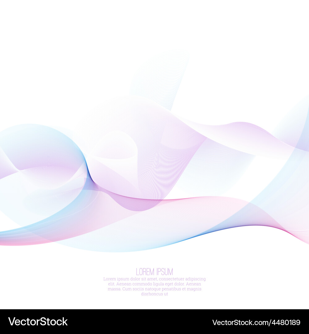 Techno abstract background with soft lines vector image