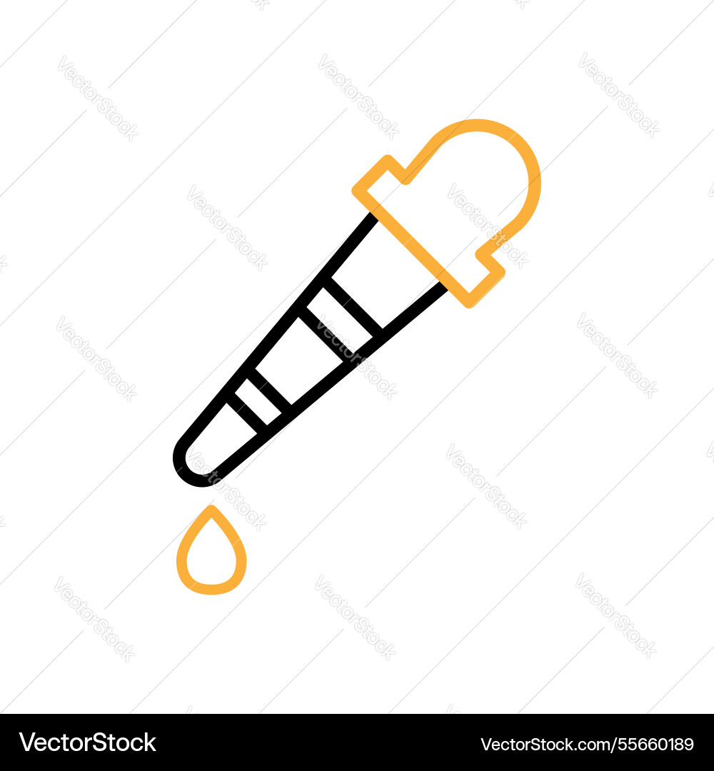 Two color dropper tool graphics design icon Vector Image