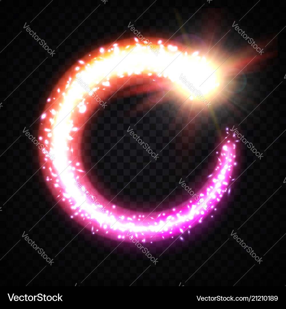 Vortex with particles on transparent background Vector Image