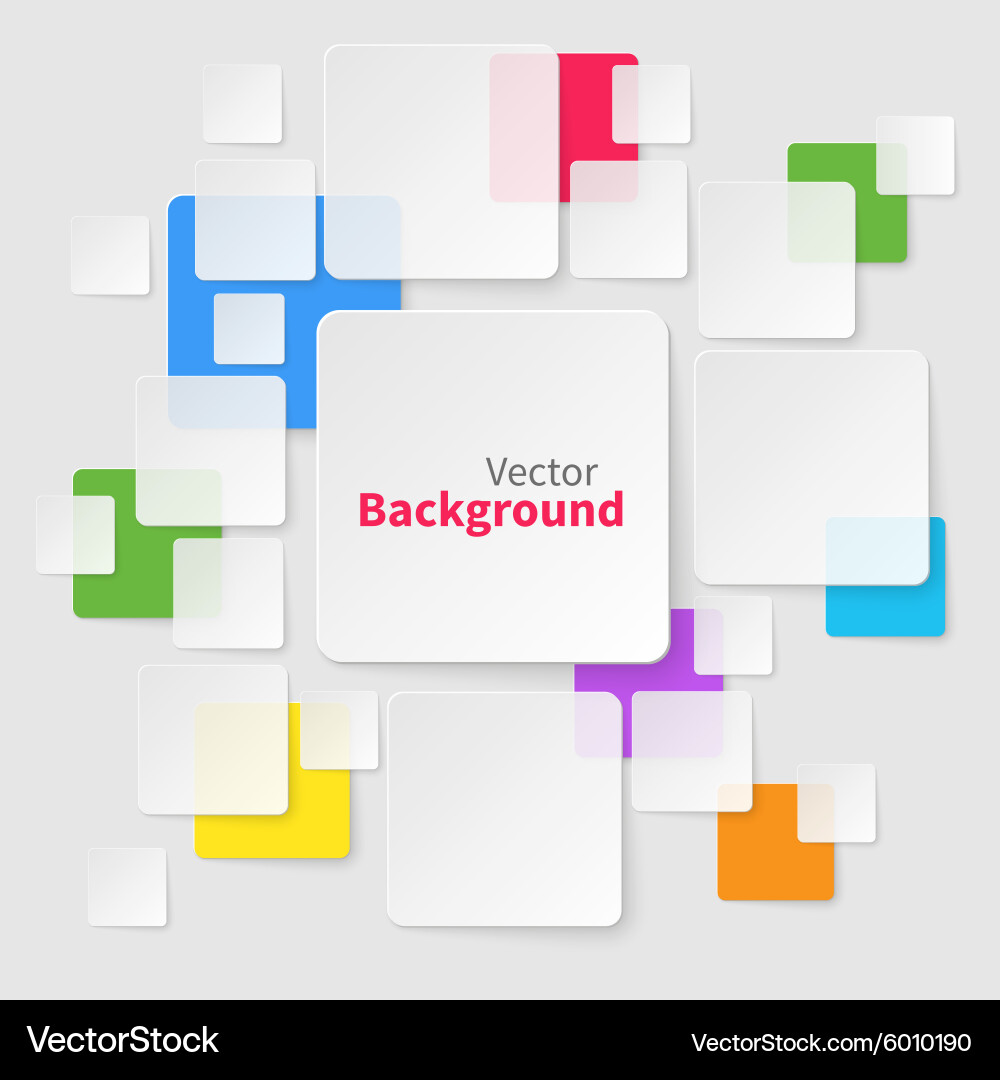 Abstract background and texture with squares vector image