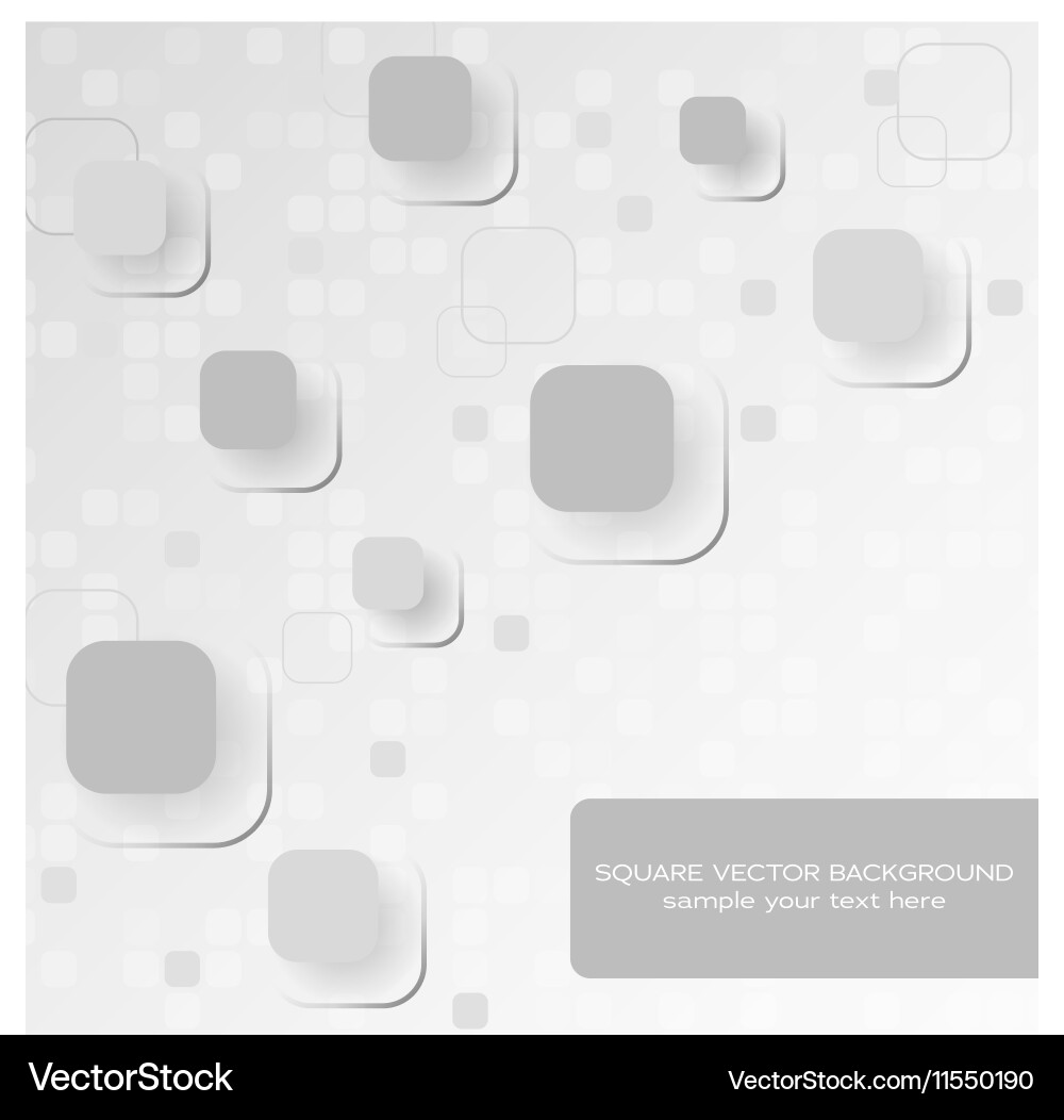 Abstract concept with square composition Vector Image