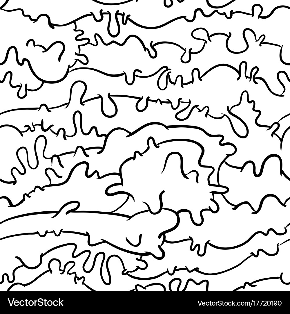 Abstract seamless pattern with liquid substanse vector image