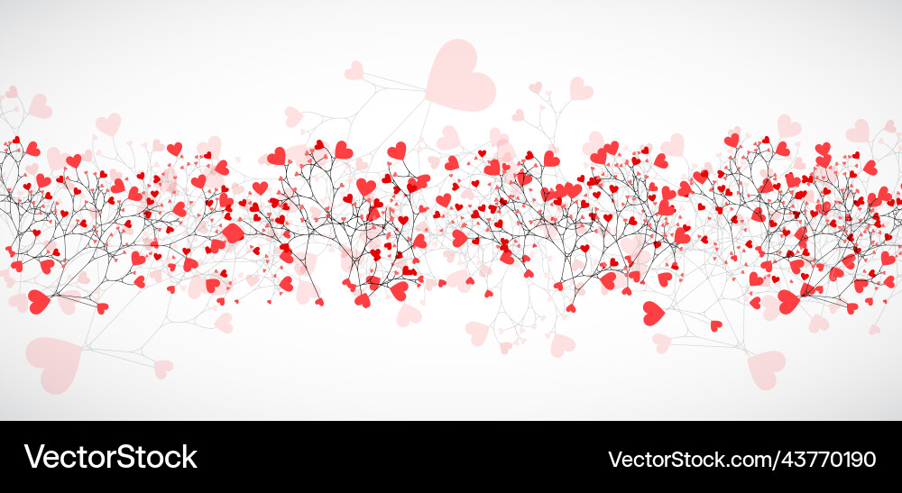 Abstract tree made with hearts Abstract tree made with hearts vector image