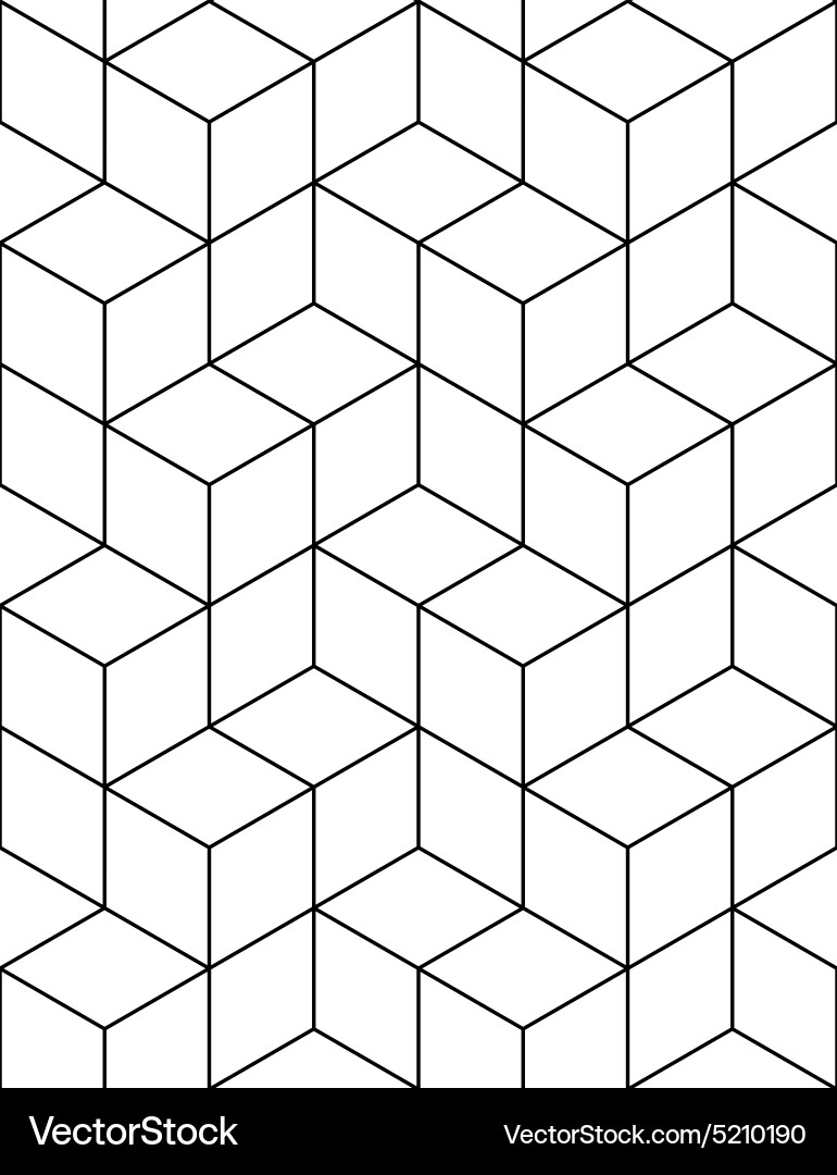 Futuristic continuous contrast pattern motif Vector Image