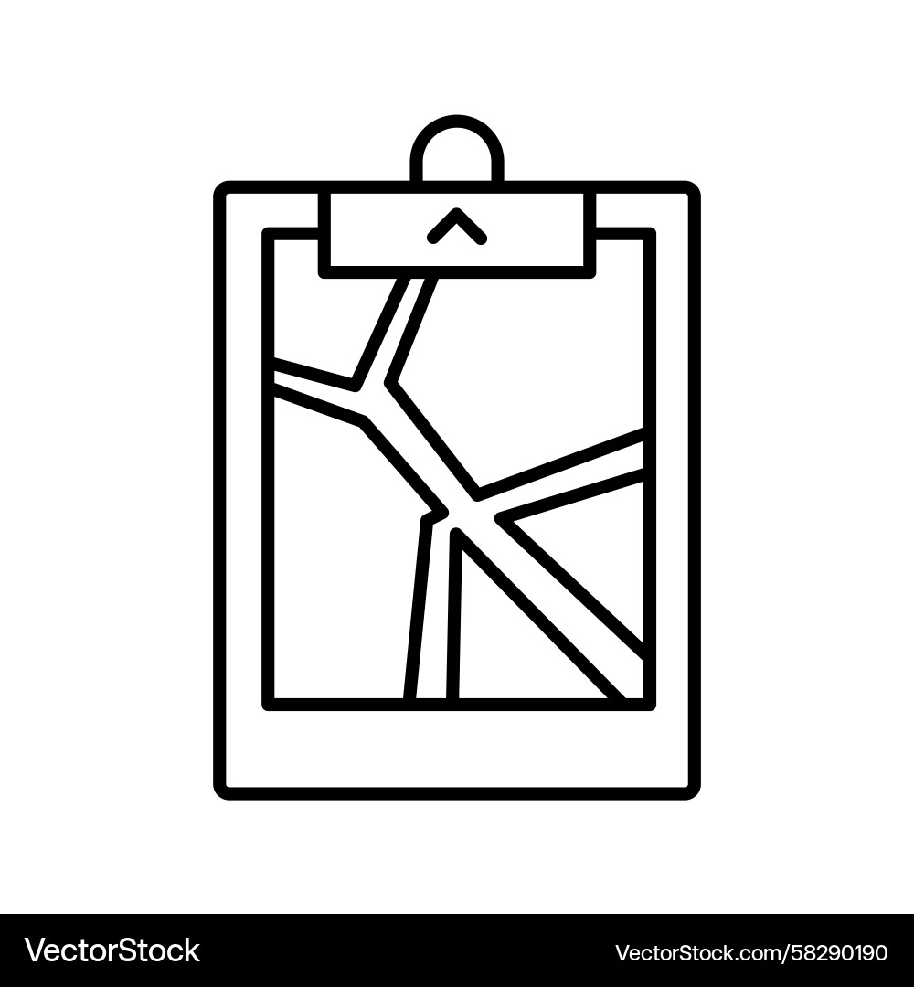 Map Route Navigation Icon Vector Image