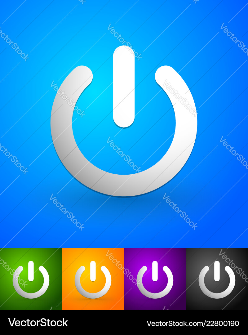 Power button symbol graphics eps10 Power button symbol graphics eps10 vector image
