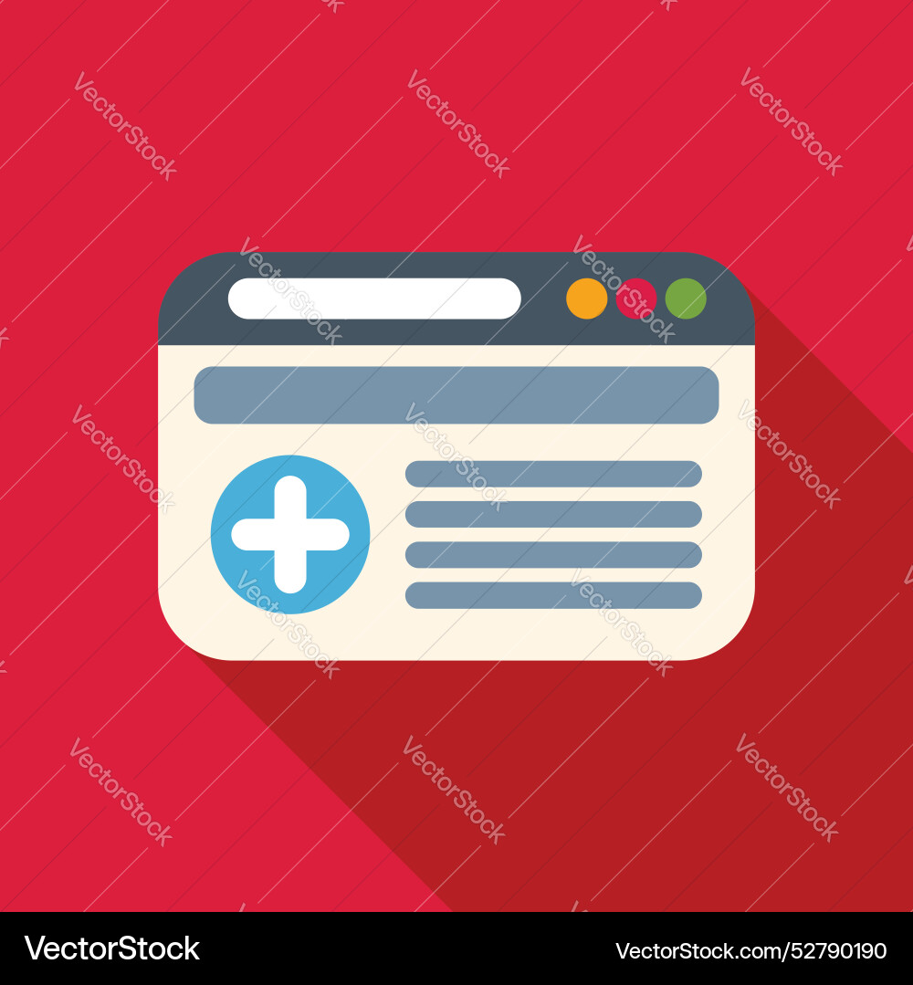 Web page adding bookmark icon internet concept Web page adding bookmark icon internet concept Vector Image