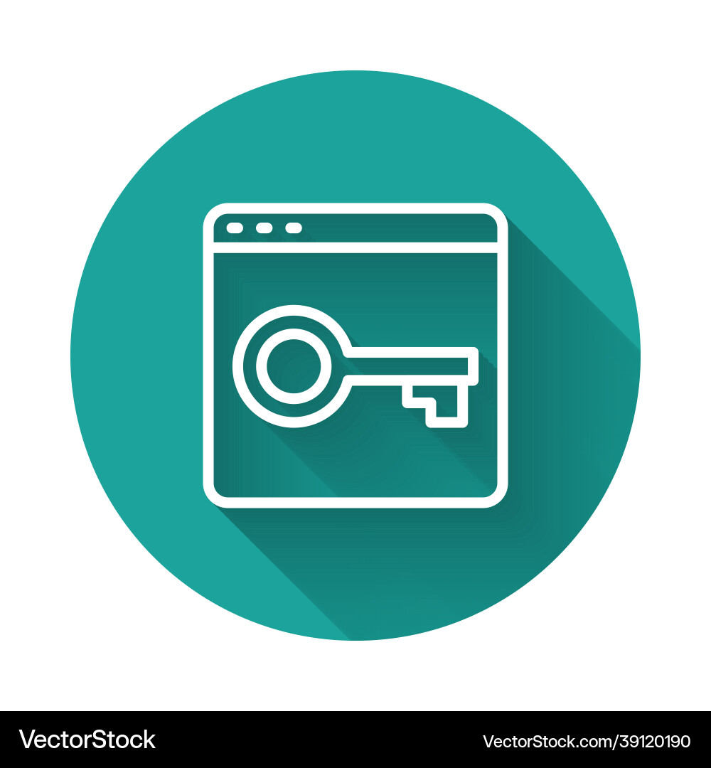 White line secure your site with https ssl icon White line secure your site with https ssl icon Vector Image