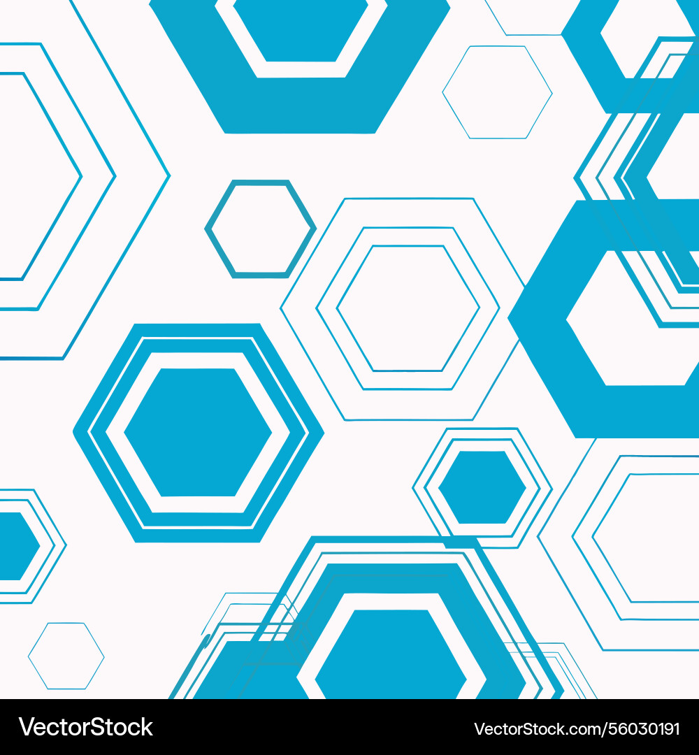 Abstract geometric pattern with overlapping blue Abstract geometric pattern with overlapping blue vector image