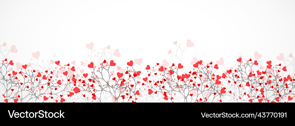 Abstract tree made with hearts Abstract tree made with hearts vector image