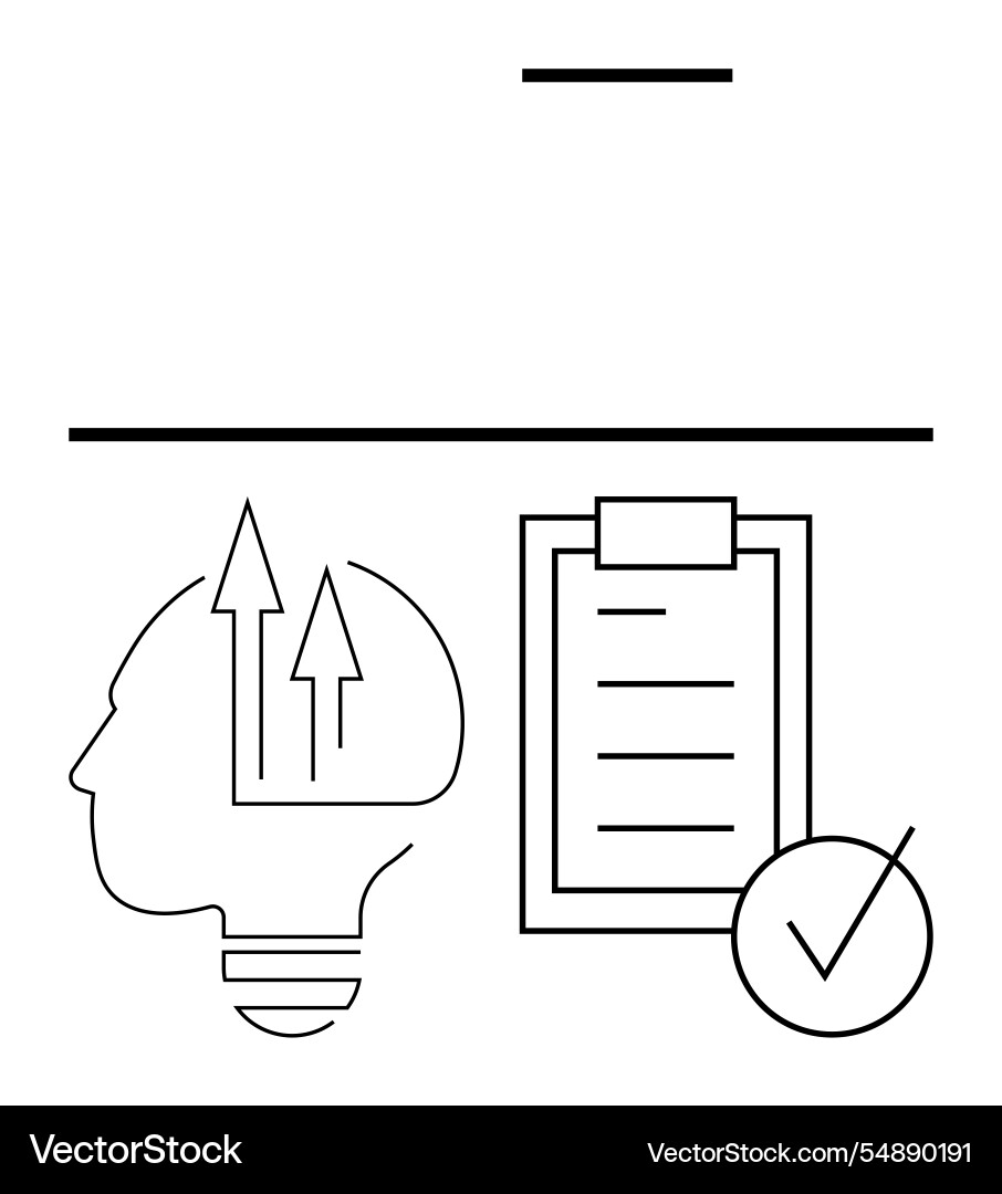 Brainstorming ideas and task completion Brainstorming ideas and task completion Vector Image