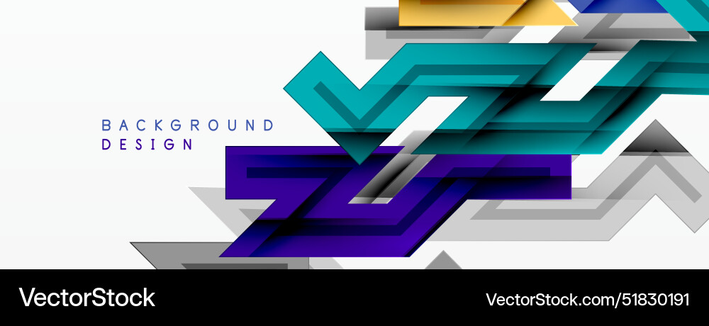 Dynamic lines geometric background Royalty Free Vector Image
