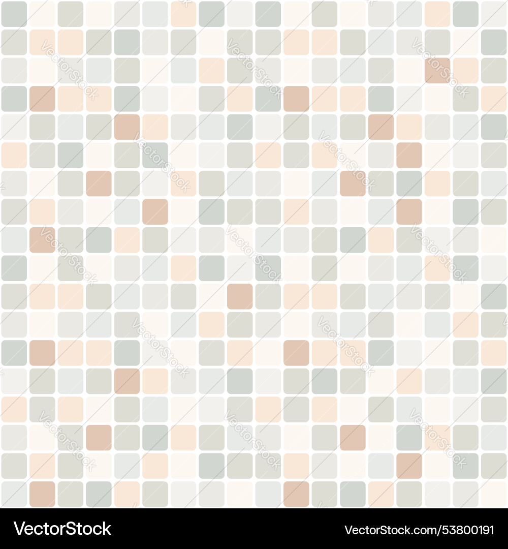 Mosaic of rounded square tiles color Mosaic of rounded square tiles color vector image