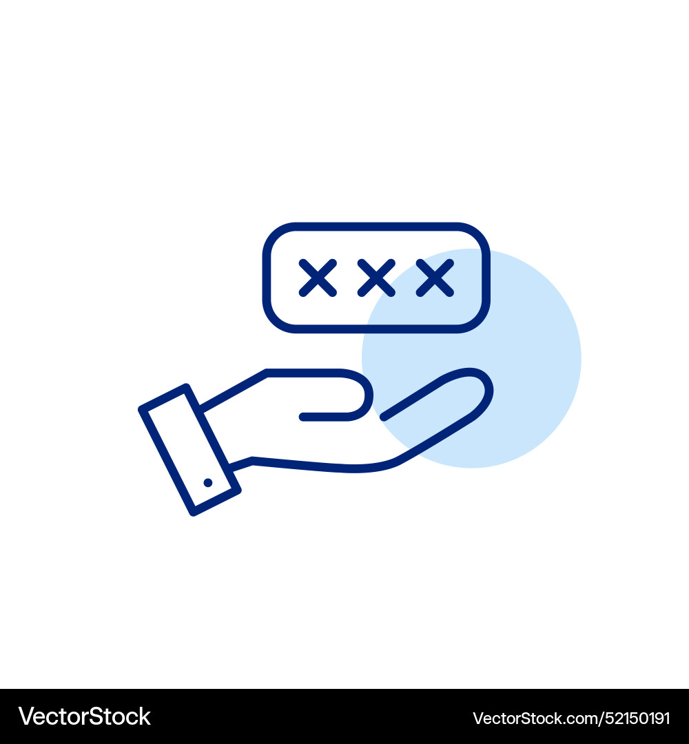 Password entry interface secure user Password entry interface secure user vector image