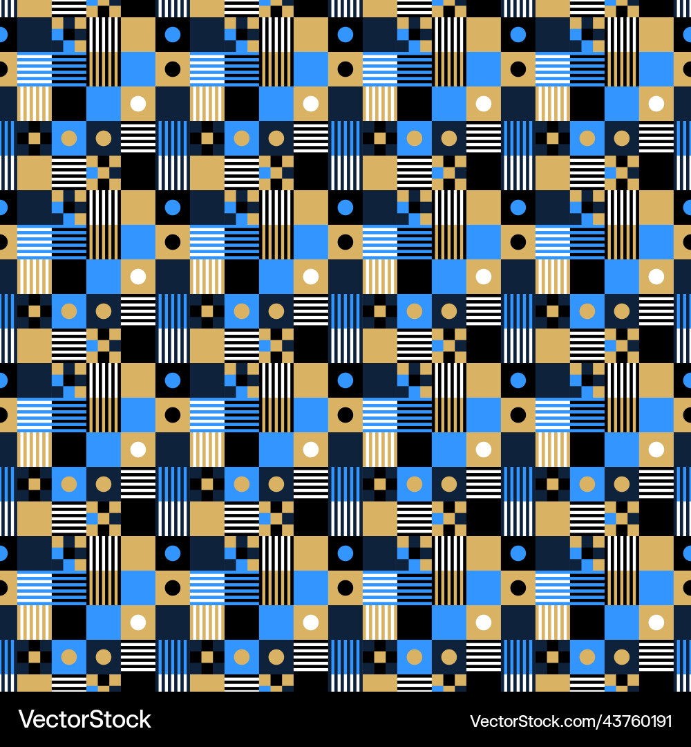 Pixel seamless pattern background design modern vector image
