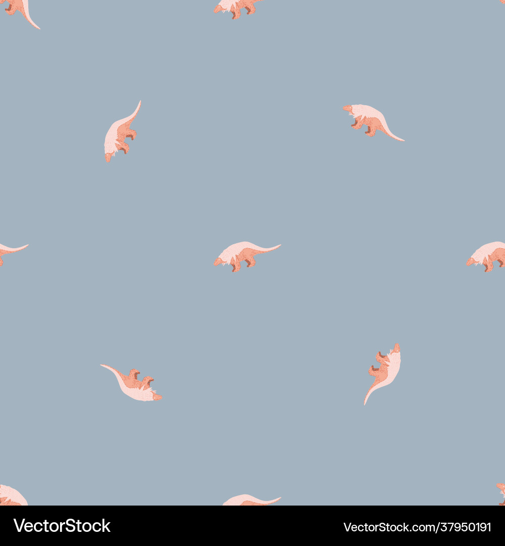 Seamless pattern in minimalistic style with cute vector image
