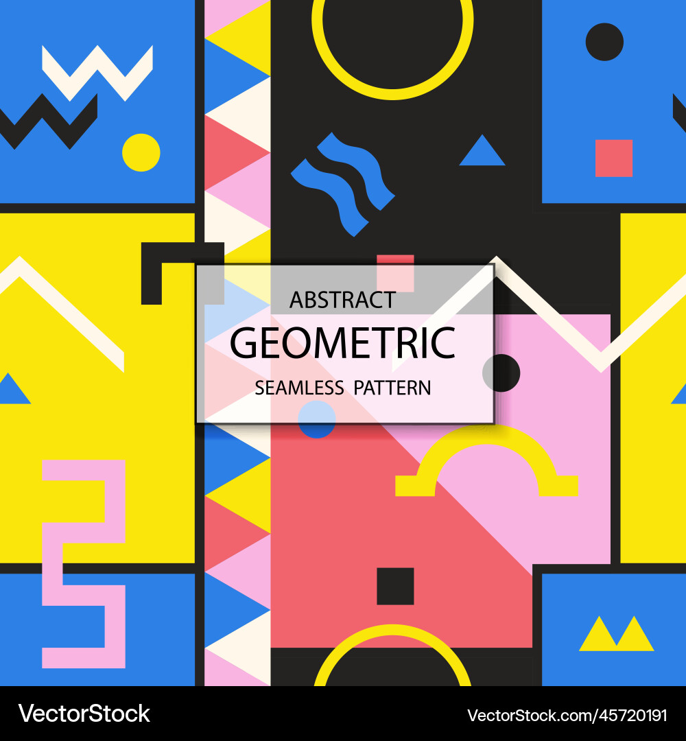 Seamless retro pattern with geometric Seamless retro pattern with geometric vector image
