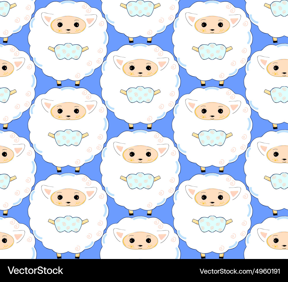 Sheep pattern Vector Image